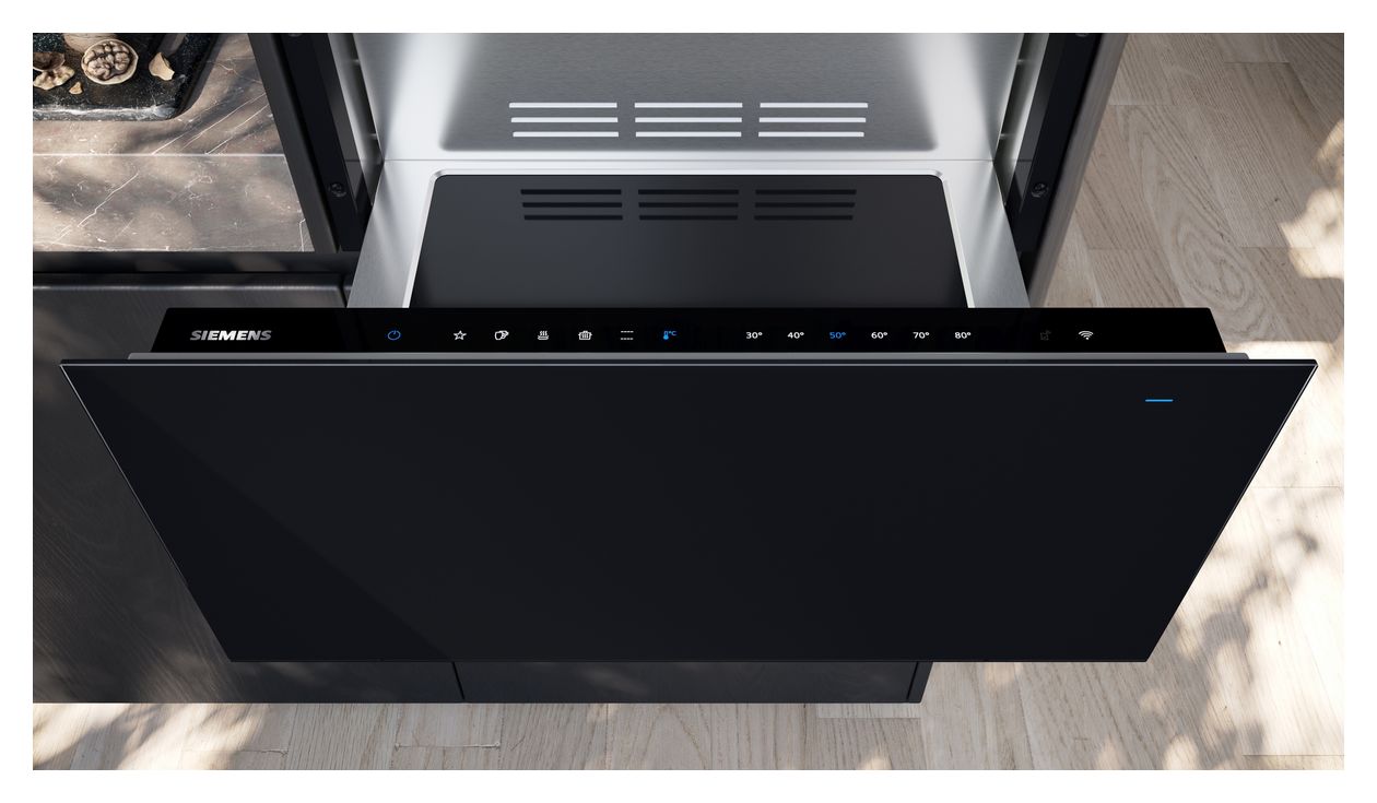 iQ700 BI710D1B1 Wärmeschublade 29 cm 30 - 80 °C (Schwarz) 