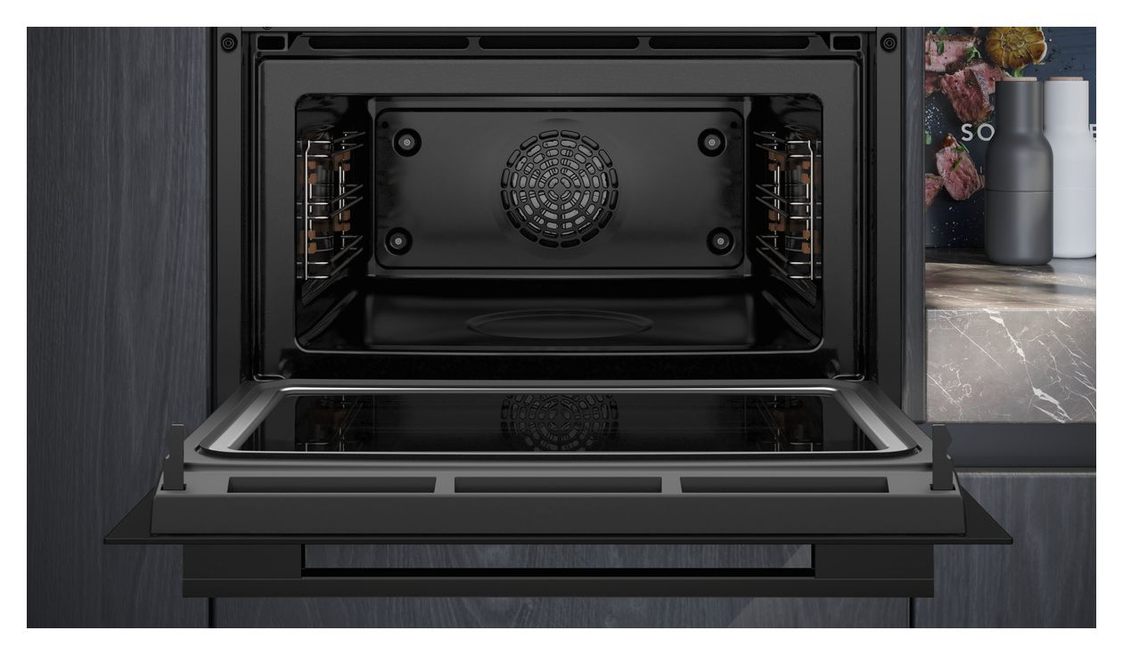 iQ700 CM724G1B3 Einbaubackofen kompakt AutoClean Mikrowelle 