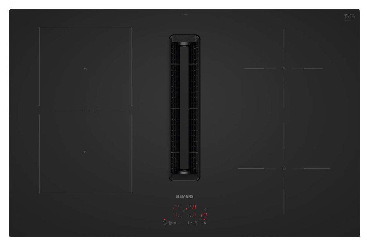 PQ51A8BMAT (HB279GBB3 + ED81ABS16E) Backofen-Set groß AutoClean activeClean mit autarkem 80 cm Induktions Kochfeld 