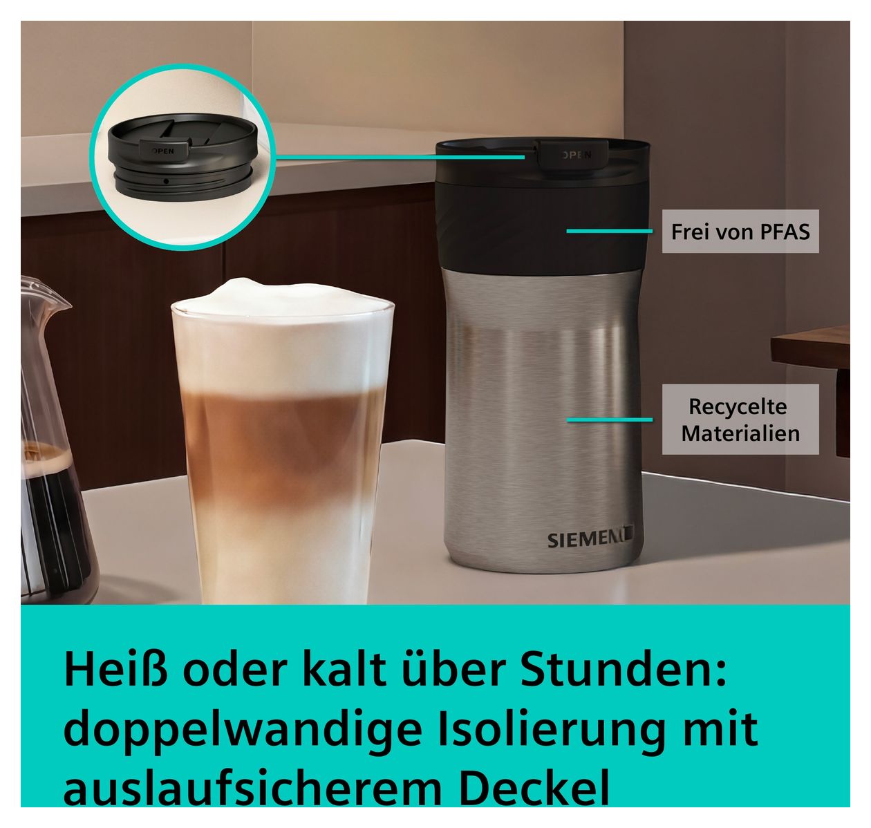 TZ40002 Thermobecher 480 ml  Becher  (Edelstahl) 