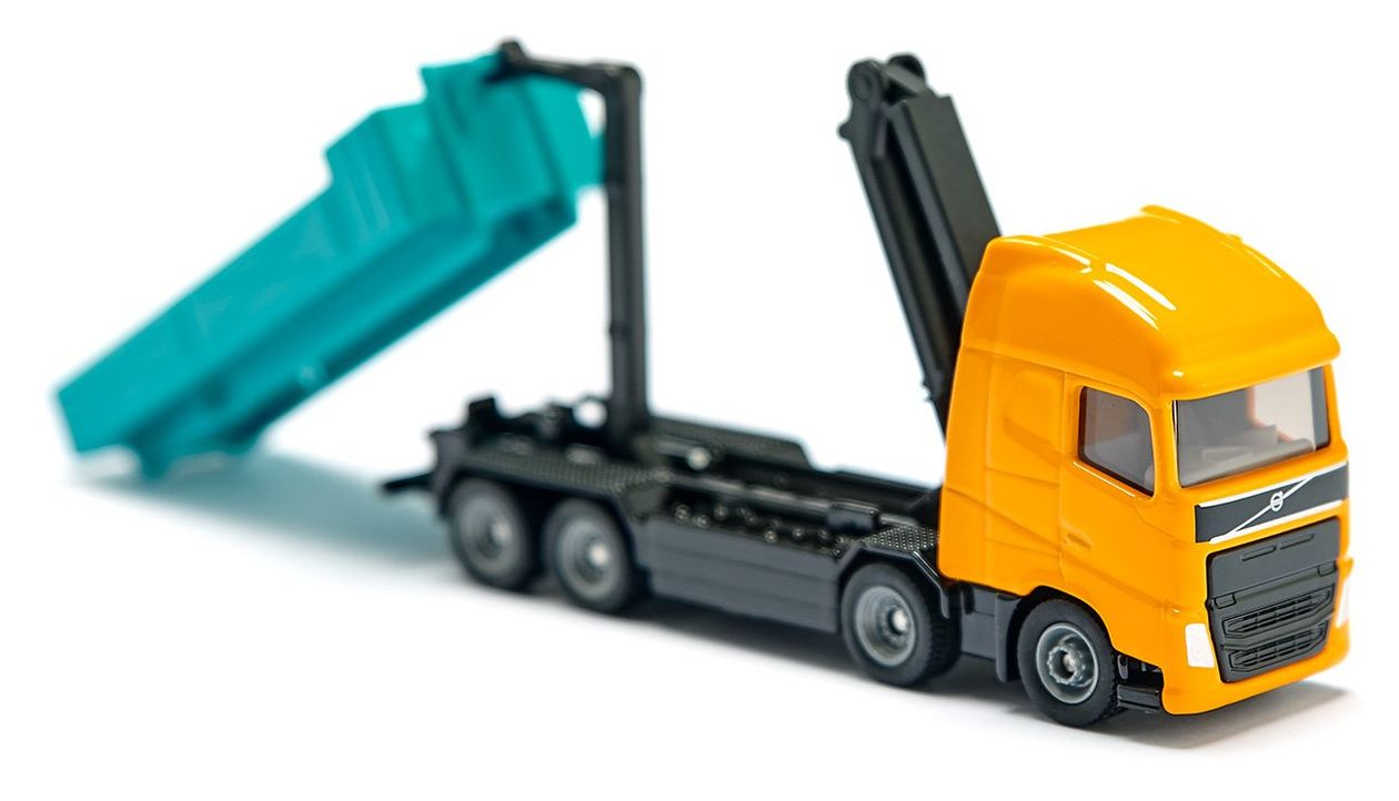 Volvo Abrollkipper mit Kran 