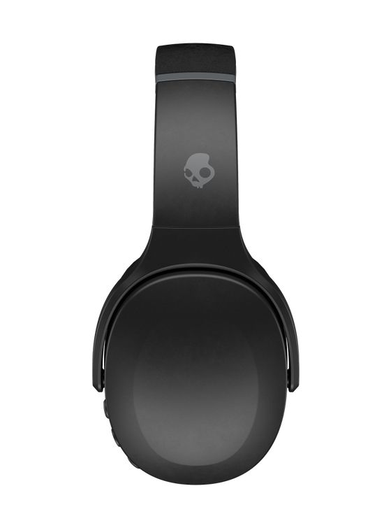 Crusher Evo Ohraufliegender Bluetooth Kopfhörer kabelgebunden&kabellos 40 h Laufzeit USB Typ-C  (Schwarz) 