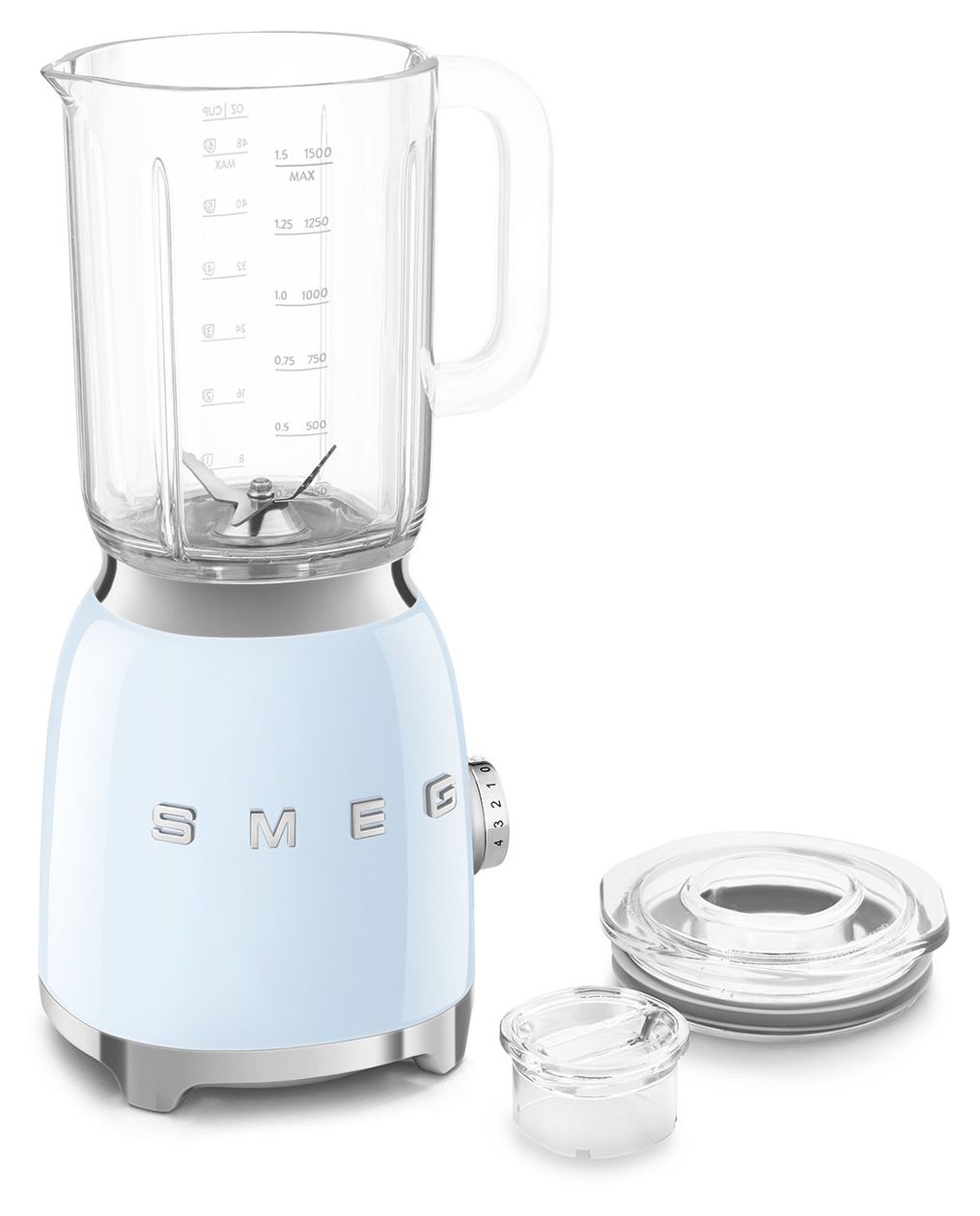 BLF03PBEU 1,5 l Standmixer 4 Geschwindigkeiten 800 W  (Blau) 