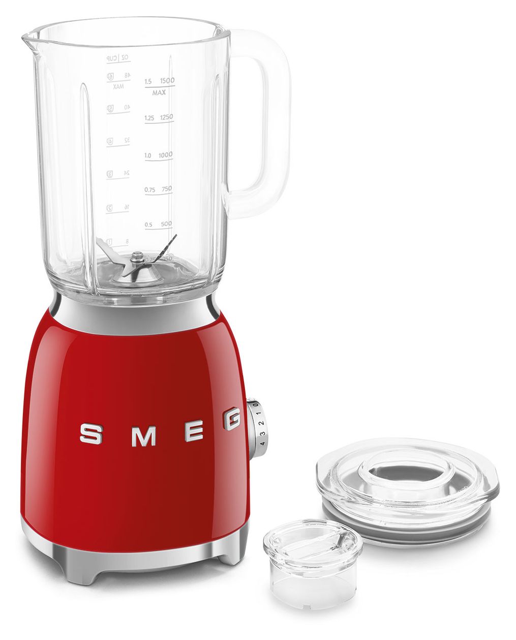 BLF03RDEU 1,5 l Standmixer 4 Geschwindigkeiten 800 W  (Rot) 