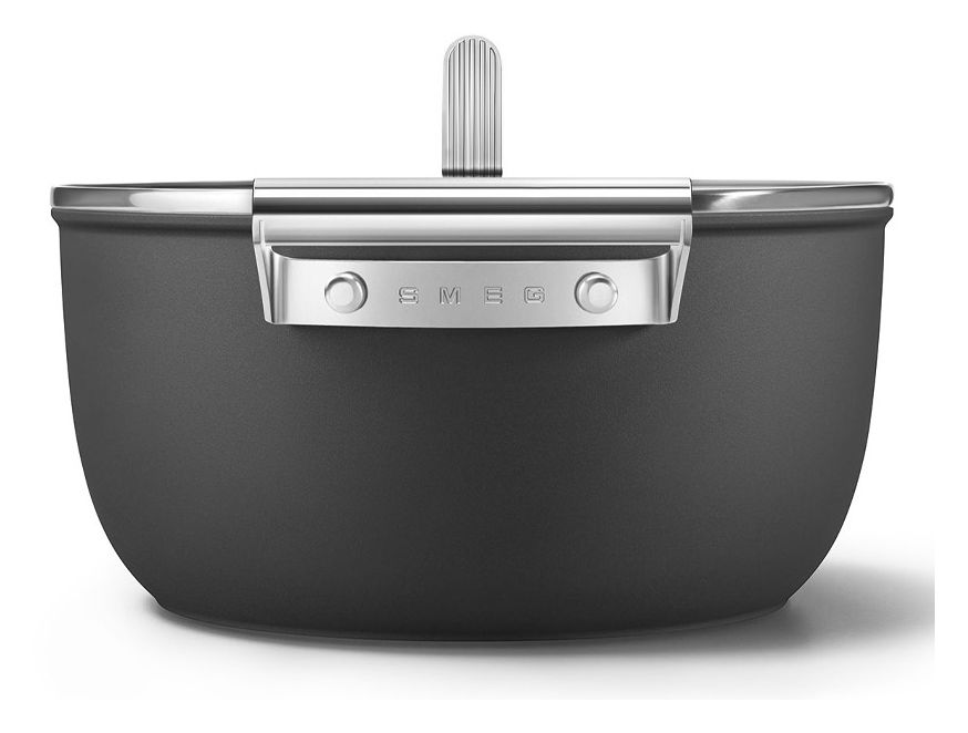 CSF2412BLM Schmortopf 50's Style 24 cm Keramik beschichtet für alle Herdplatten und Backöfen bis 250° mit Glas-Deckel 