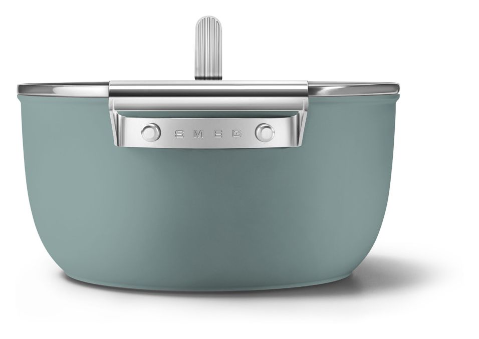 CSF2412EGM Schmortopf 50's Style 24 cm Keramik beschichtet für alle Herdplatten und Backöfen bis 250° mit Glas-Deckel 