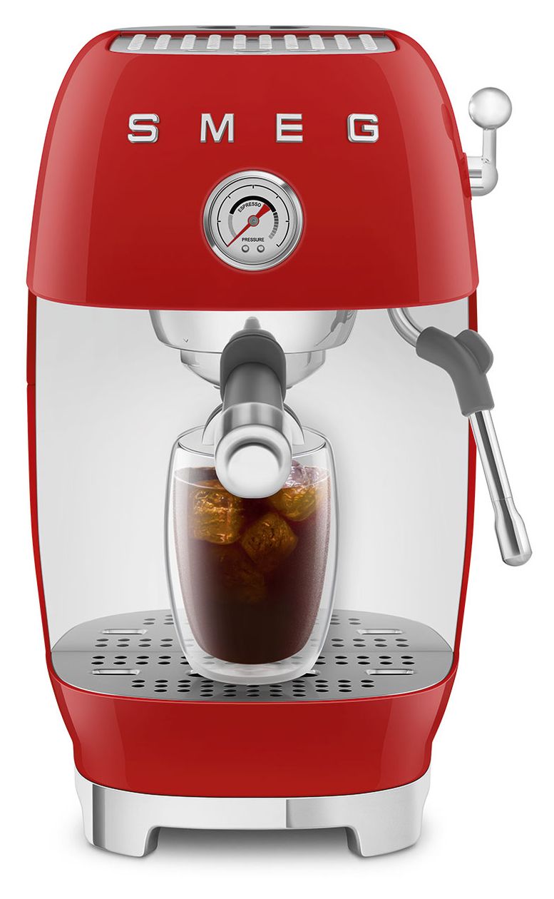 ECF03RDEU Siebträger Kaffeemaschine 15 bar 1480 W  (Rot) 