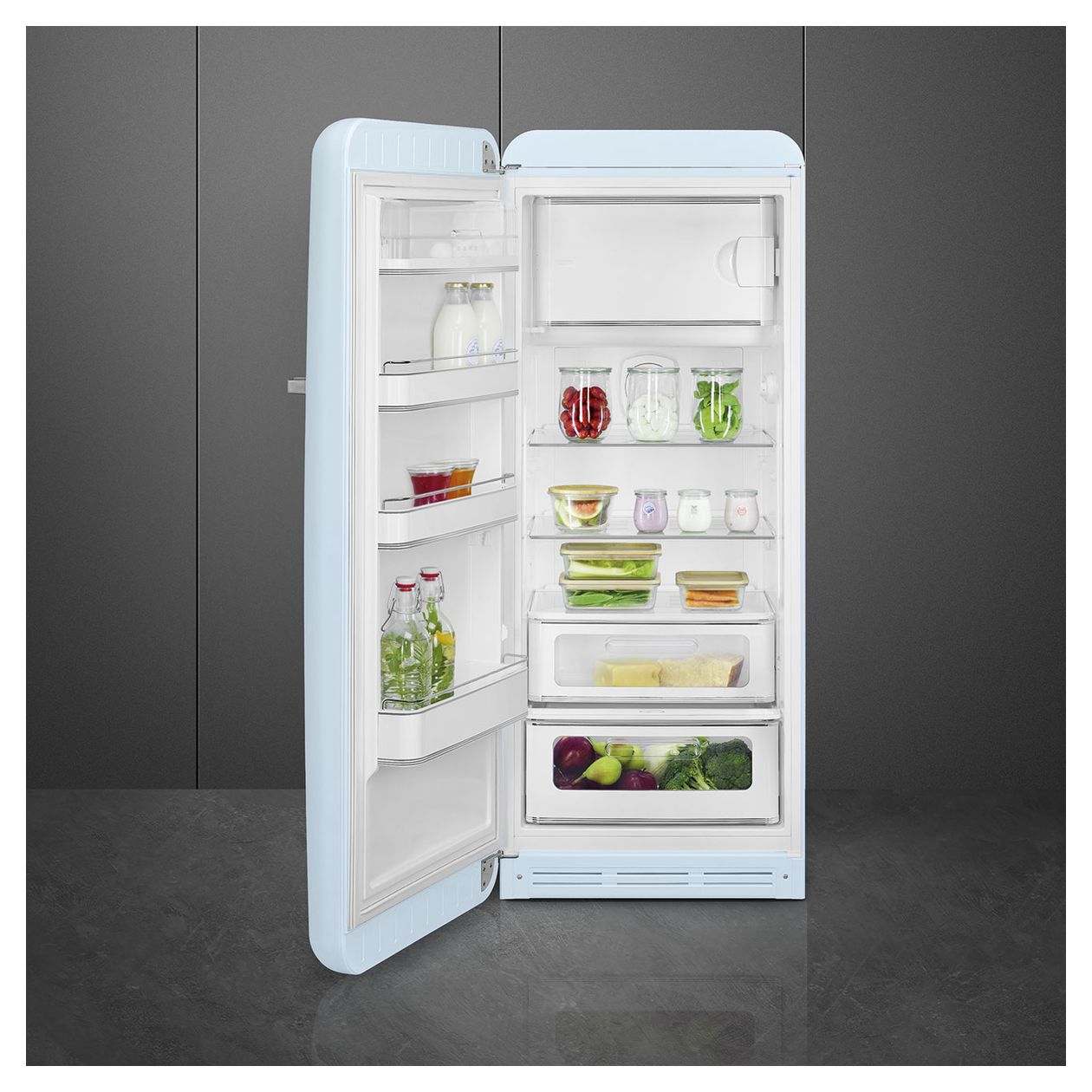 FAB28LPB6 270 l / 244 l Kühlschrank freistehend EEK: C 104 kWh Jahr  (Blau) 