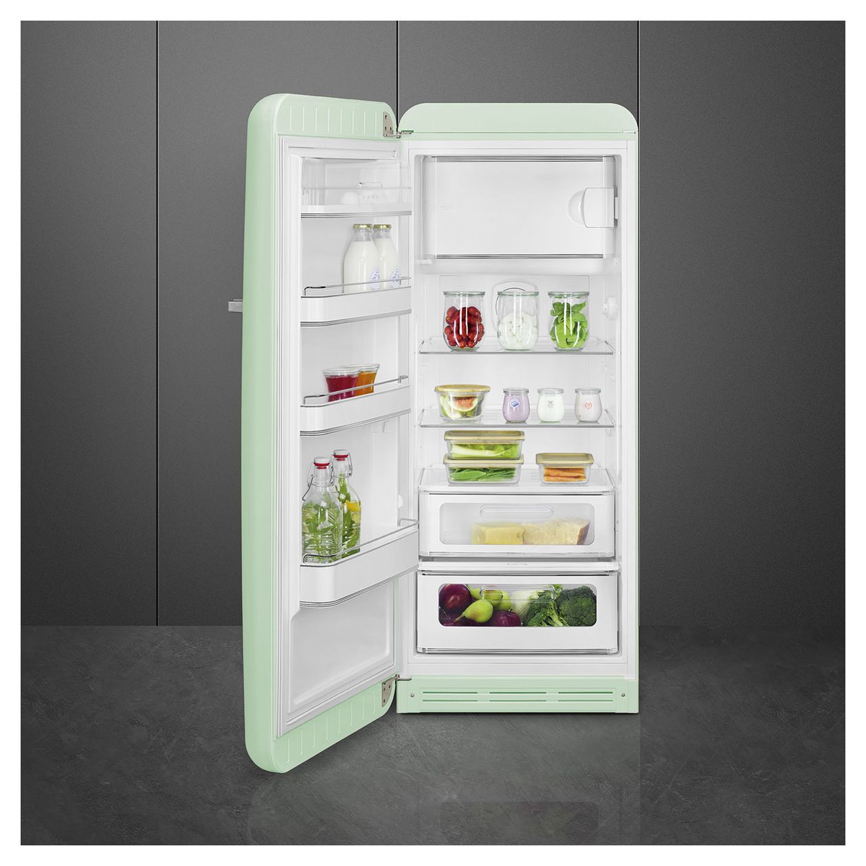 FAB28LPG6 270 l / 244 l Kühlschrank freistehend EEK: C 104 kWh Jahr  (Grün) 