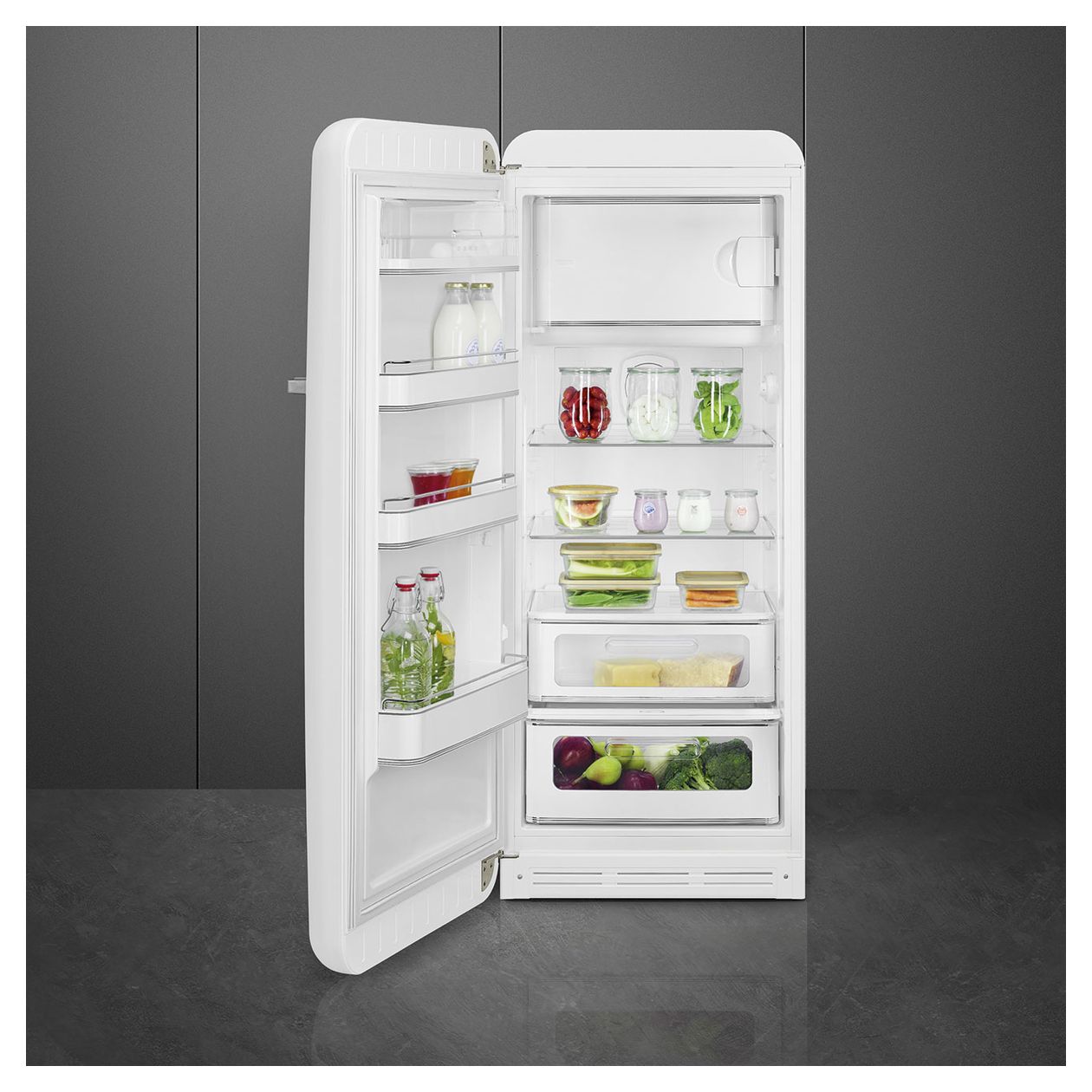 FAB28LWH6 270 l / 244 l Kühlschrank freistehend EEK: C 104 kWh Jahr  (Weiß) 