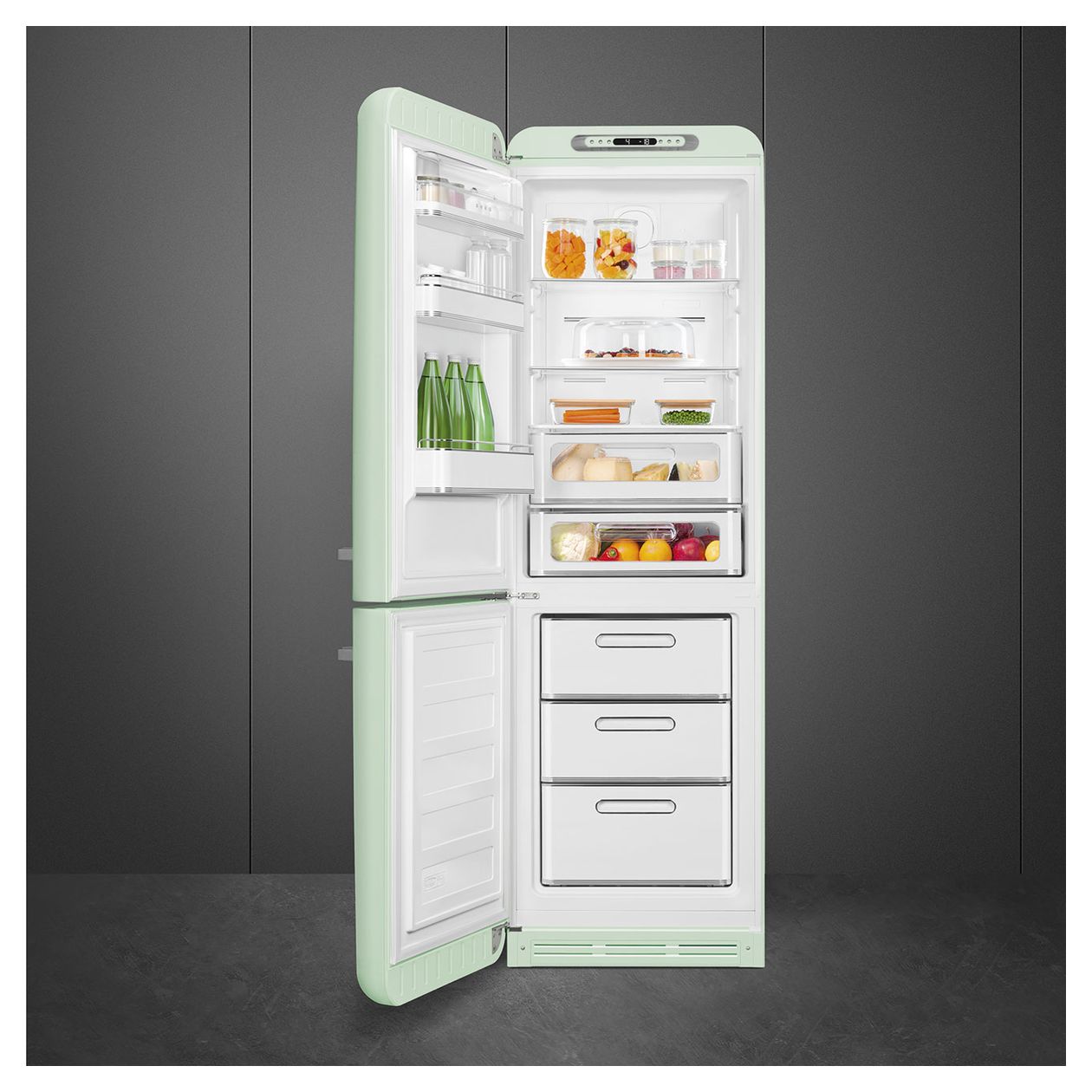 FAB32LPG6 234 l / 97 l Kühl-Gefrierkombi freistehend NoFrost 158 kWh Jahr  (Grün) 