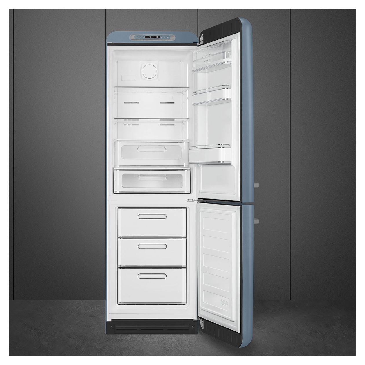FAB32RSBM6 234 l / 97 l Kühl-Gefrierkombi freistehend NoFrost 158 kWh Jahr  (Blau) 