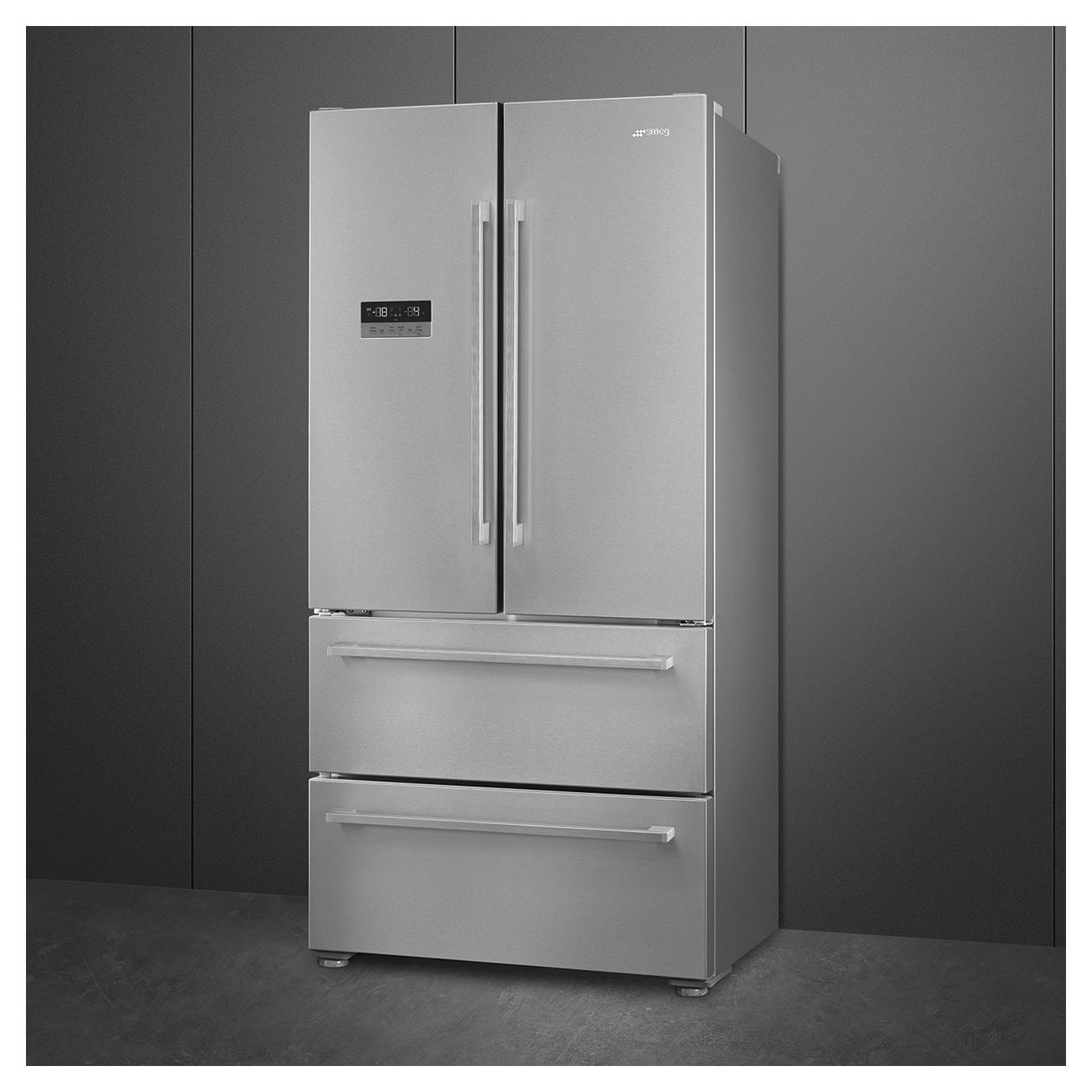 FQ55FXDE 387 l / 152 l Kühl-Gefrierkombi freistehend NoFrost 302 kWh Jahr  (Edelstahl) 