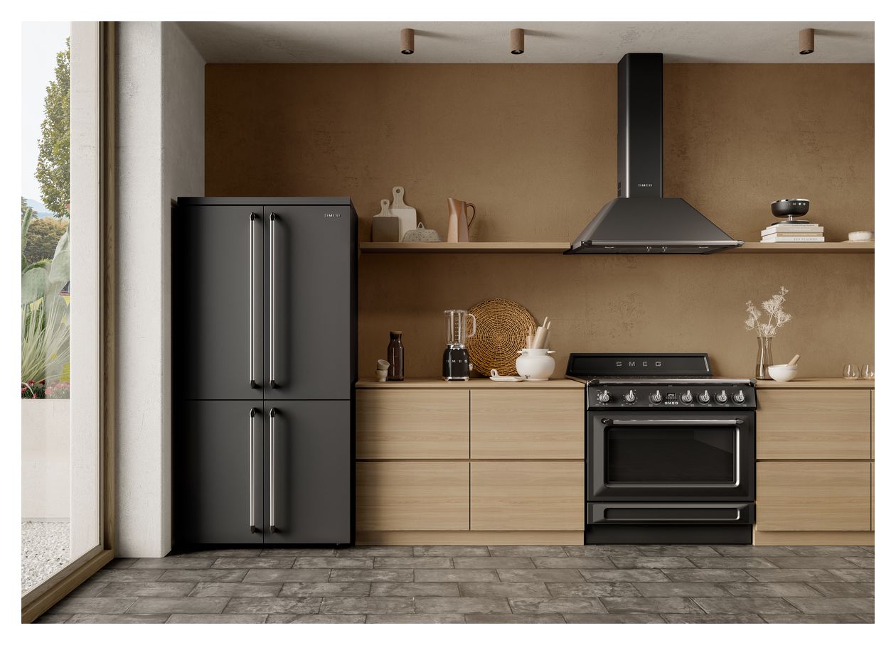 FQ960BL6 Side-by-Side Kühl-/ Gefrierkombination French Door 376 l / 196 l 338 kWh NoFrost 1870 mm x 915 mm  (Schwarz) 