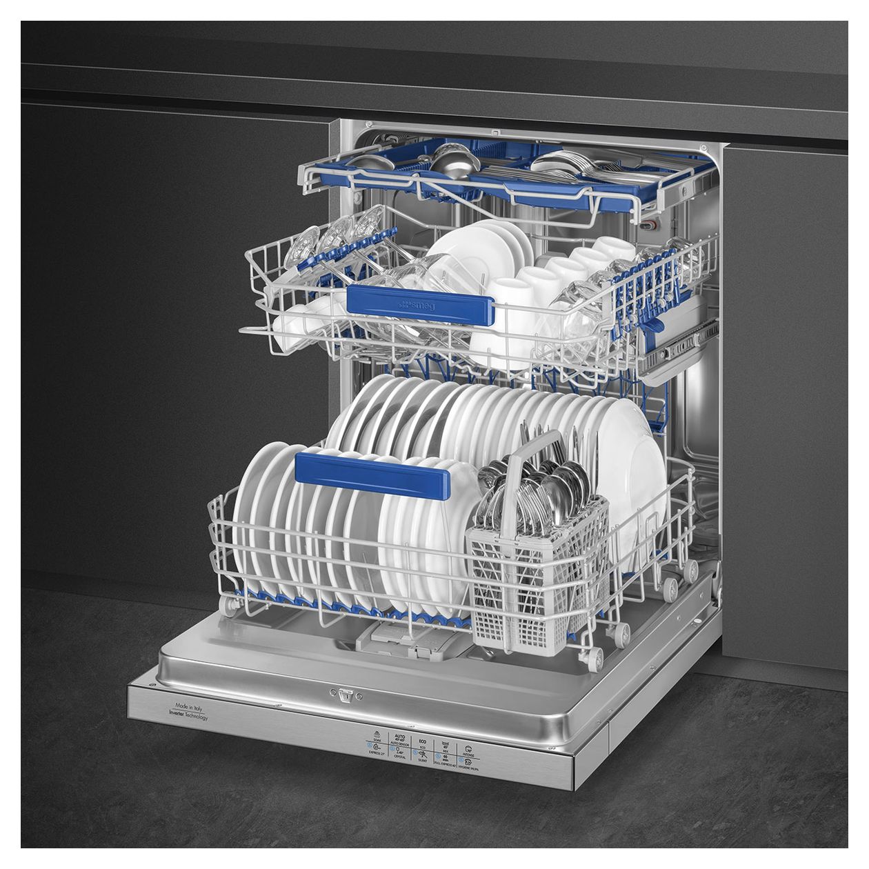 LSP324BQX 60 cm Geschirrspüler vollintegriert (ohne Front) Sehr leise 14 Maßgedecke aquaStop Funktion Kondensations 