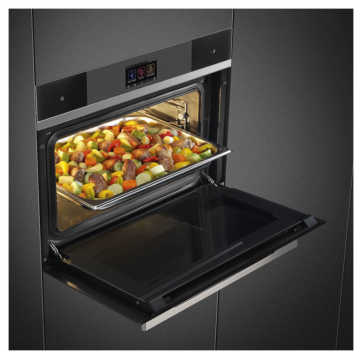 SF4104WVCPN Einbaubackofen 41 l Dampfgaren AutoClean 