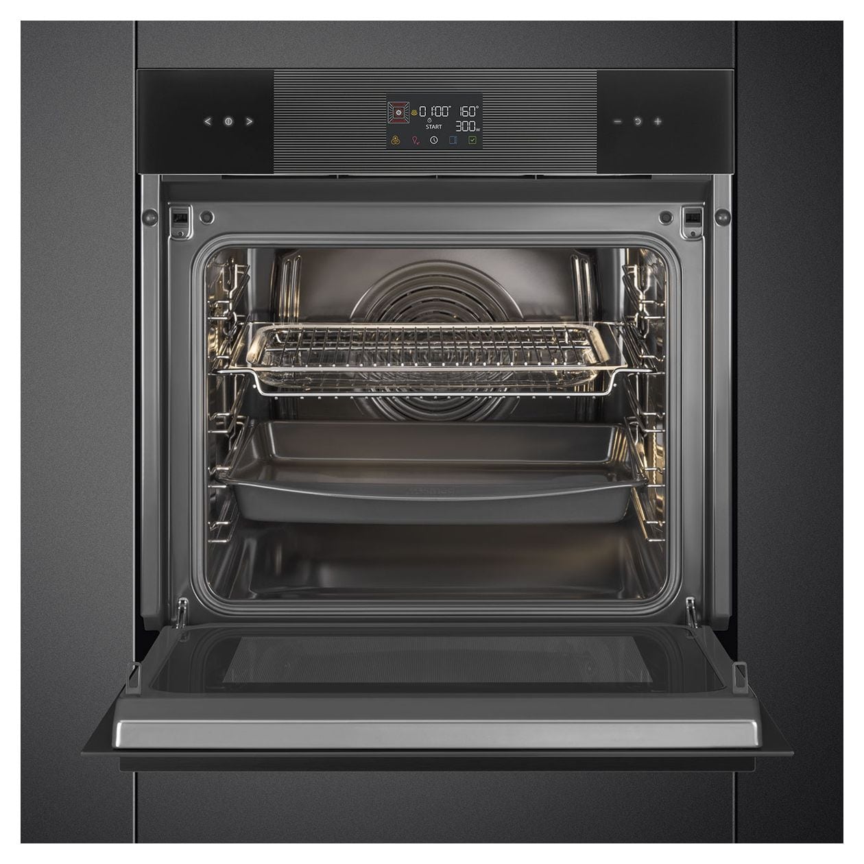 SO6102M2B3 Einbaubackofen 68 l AutoClean Mikrowelle 