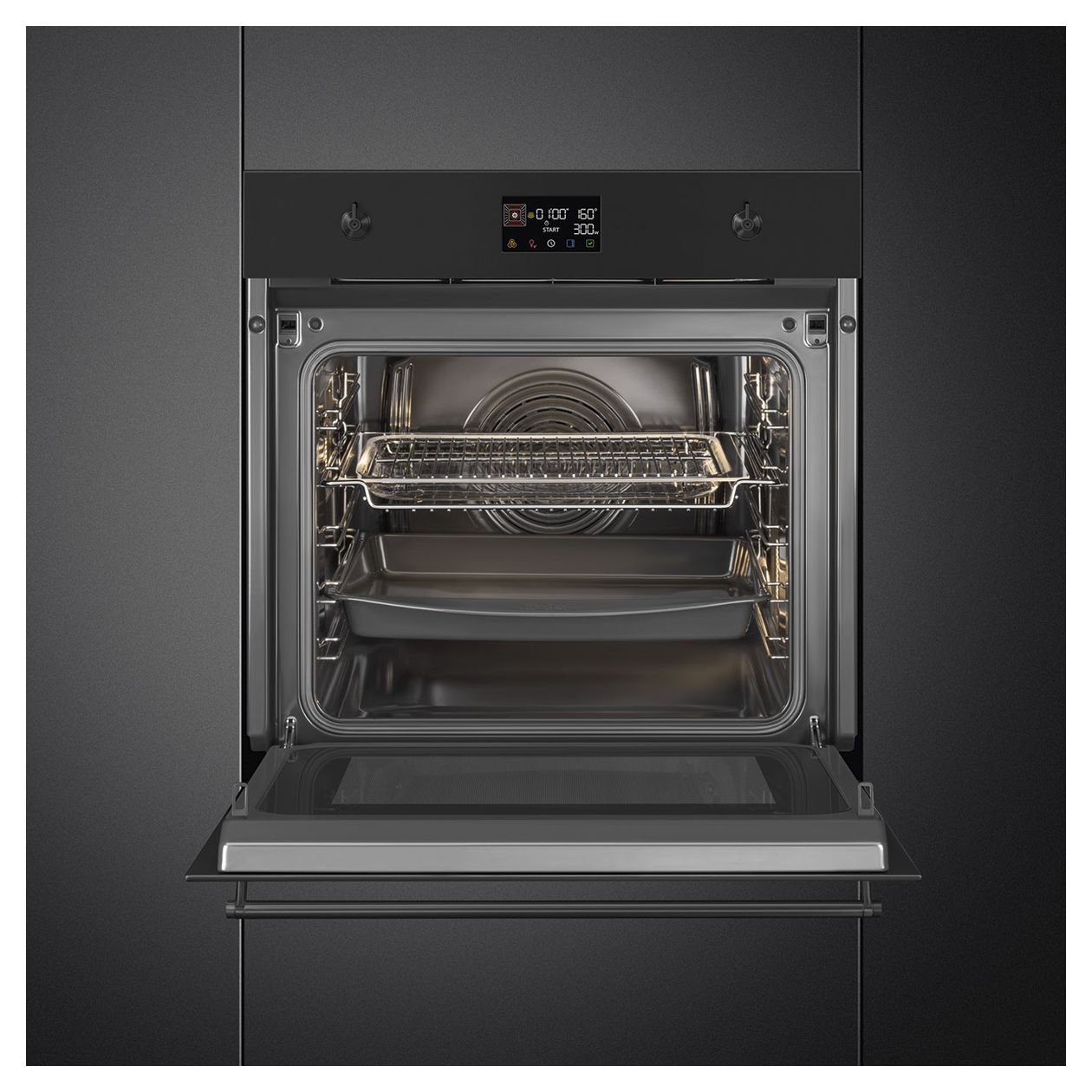 SO6302M2N Einbaubackofen 68 l AutoClean Mikrowelle 