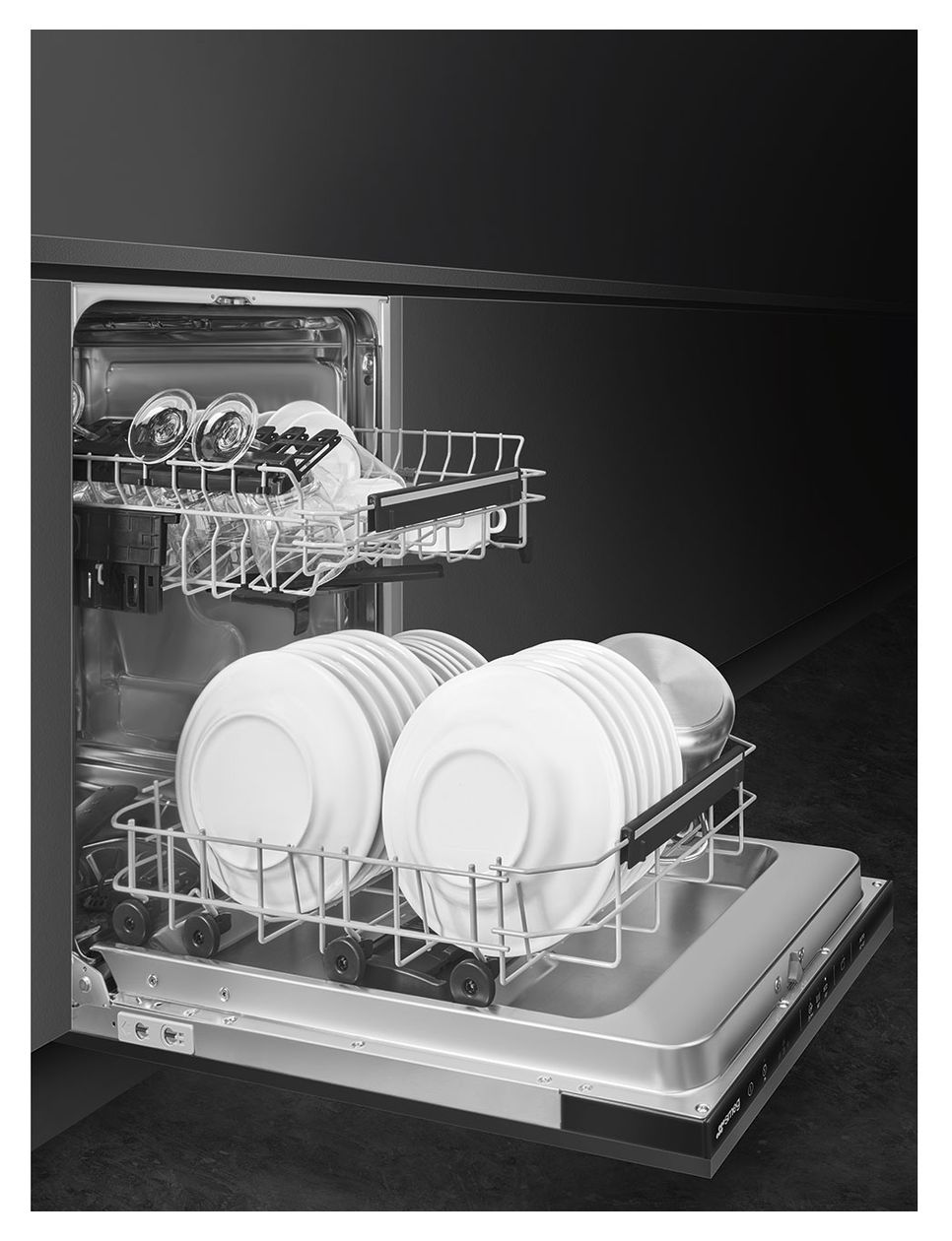 ST4522DIN 45 cm Geschirrspüler vollintegriert (ohne Front) Leise 9 Maßgedecke aquaStop Funktion Kondensations 