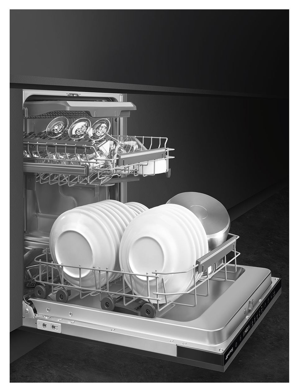 ST4533CIN 45 cm Geschirrspüler vollintegriert (ohne Front) Leise 10 Maßgedecke aquaStop Funktion Kondensations 
