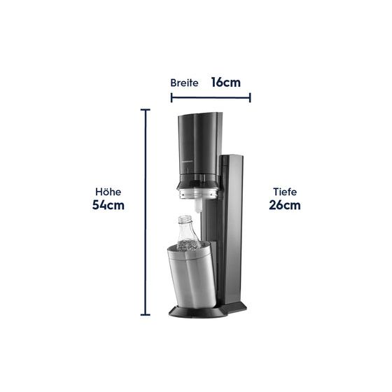 Crystal 3.0 Wassersprudler  (Schwarz) 