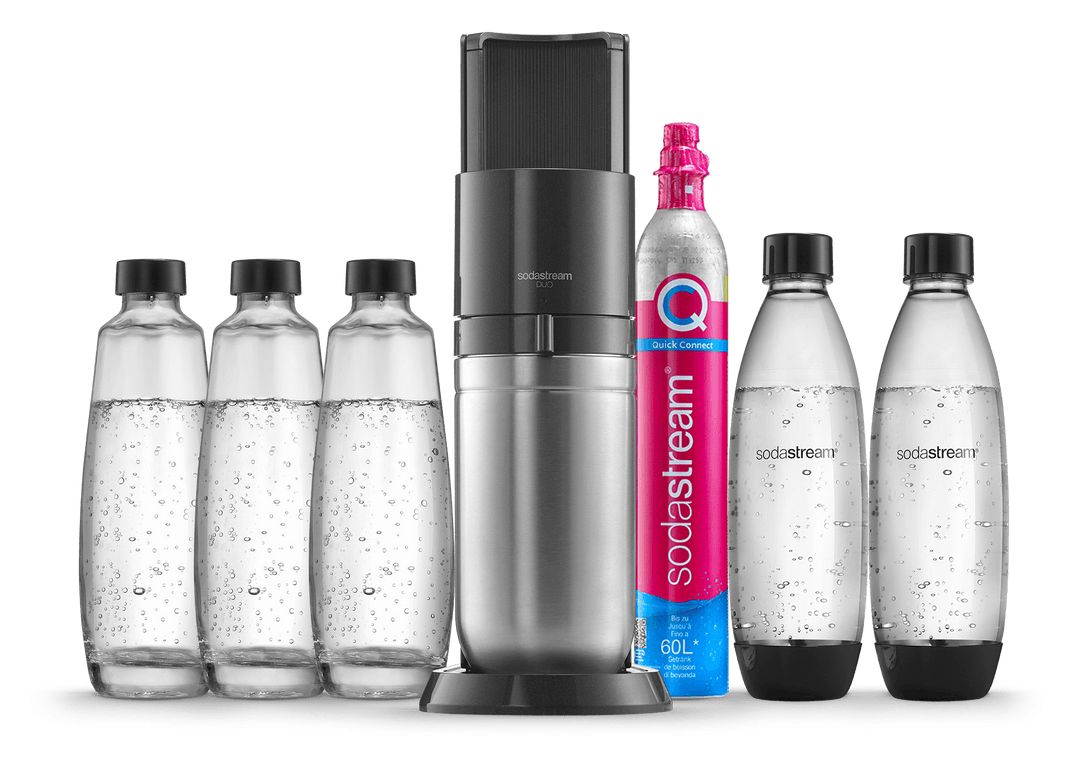 Duo Wassersprudler  (Schwarz, Edelstahl) 