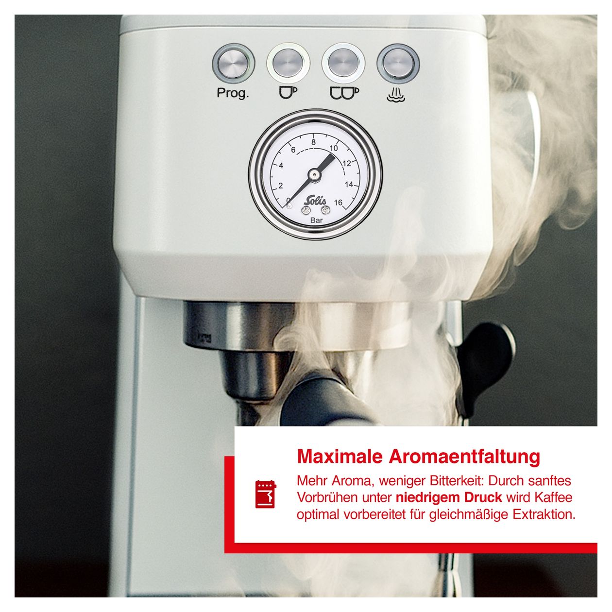 1170 Barista Perfetta Plus Siebträger Kaffeemaschine 15 bar 1700 W  (Weiß) 