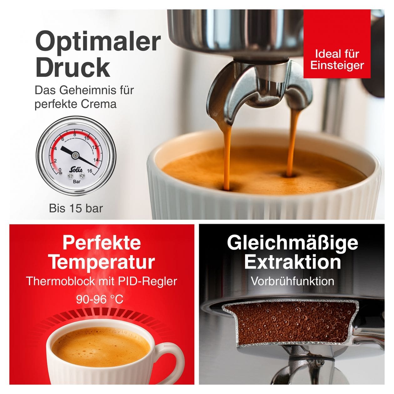 1170 Barista Perfetta Plus Siebträger Kaffeemaschine 15 bar 1700 W  (Blau) 