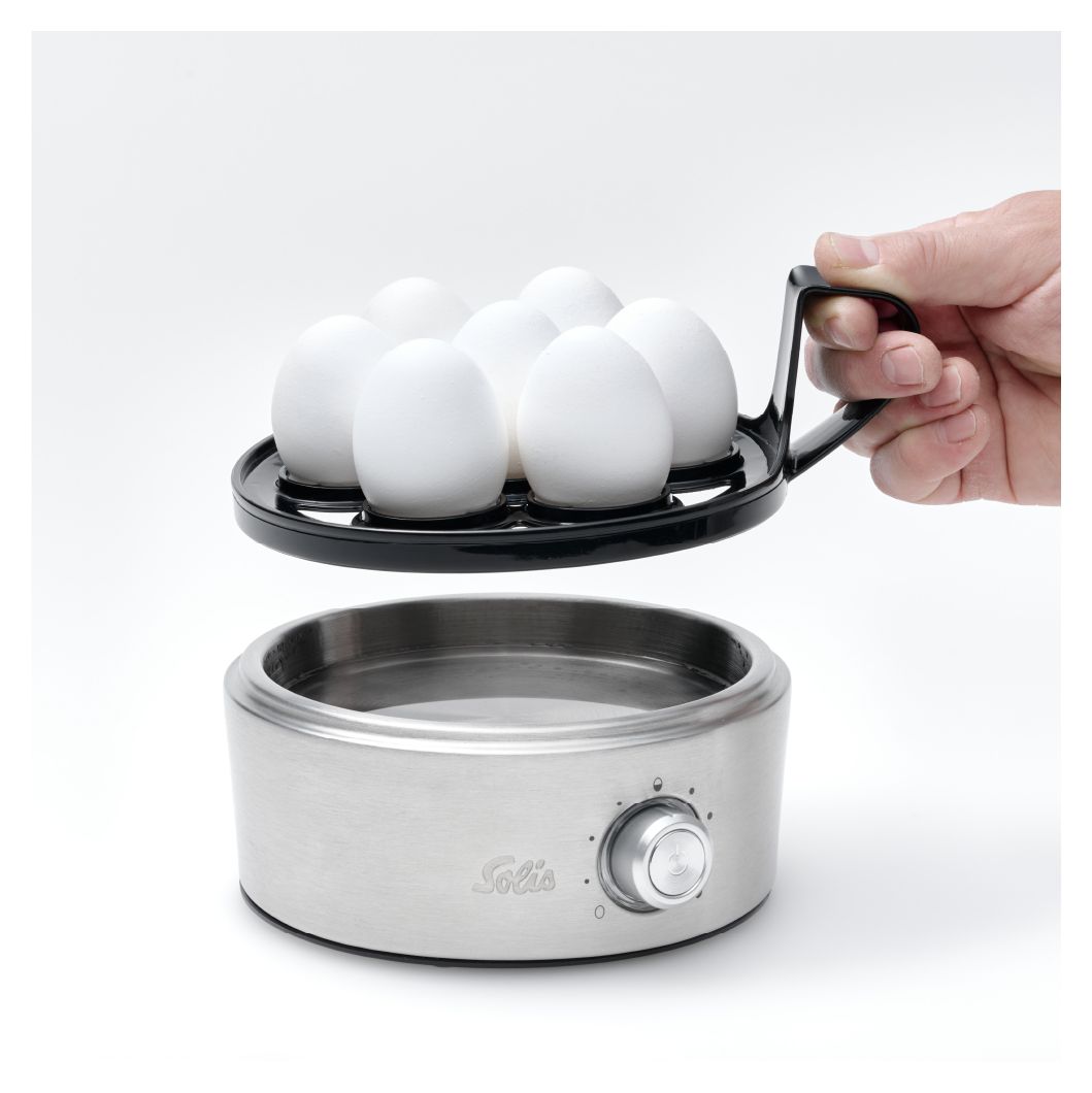 8272 Egg Boiler & More Eierkocher für 7 Eier  (Schwarz, Grau) 