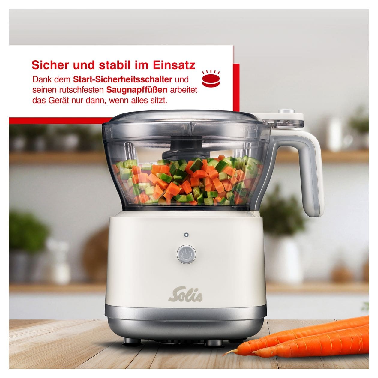 S0184 Multi Chopper Zerkleinerer 200 W 1 l Kunststoff Behälter  (Weiß) 