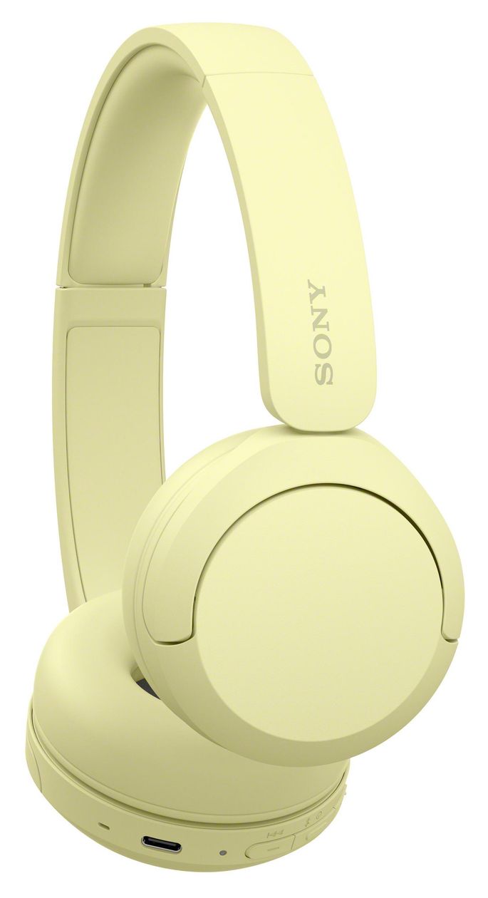 WH-CH520 Ohraufliegender Bluetooth Kopfhörer kabellos 40 h Laufzeit USB Typ-C  (Gelb) 