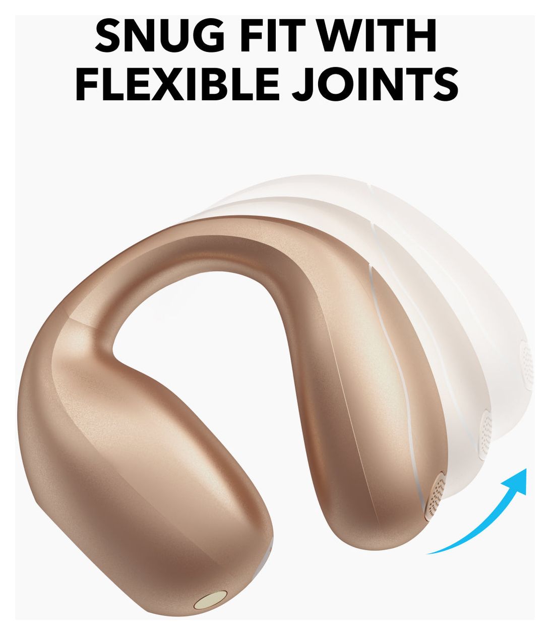 C40i Ohraufliegender Bluetooth Kopfhörer kabellos IPX4  (Bronze) 
