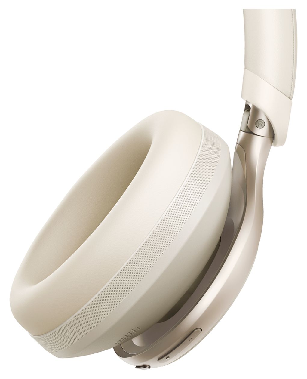 Space One Ohraufliegender Bluetooth Kopfhörer kabelgebunden&kabellos  (Cremefarben) 