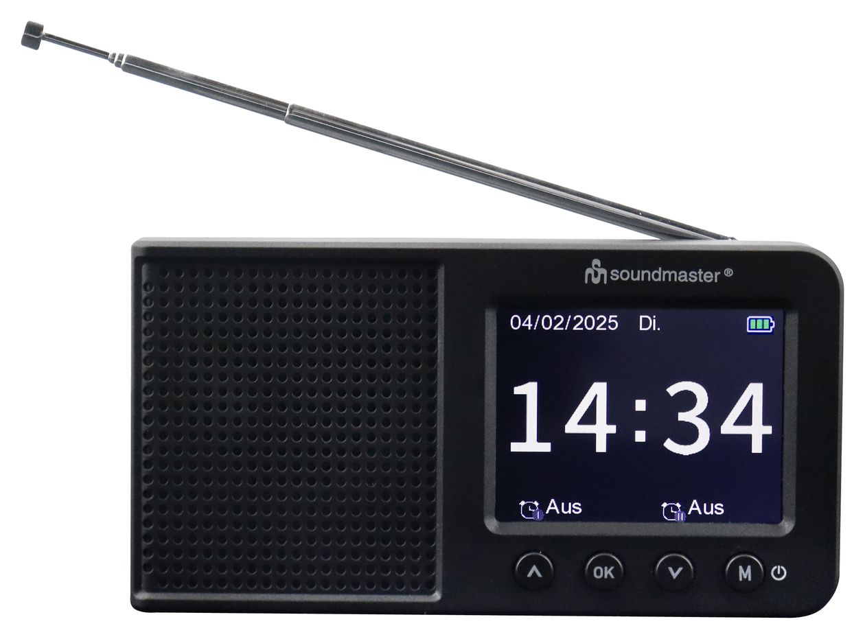 DAB175SW Bluetooth DAB+, FM Radio Tragbar  (Schwarz) 