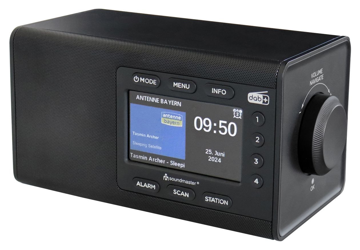 DAB900SW Bluetooth DAB+, FM Radio Tragbar  (Schwarz) 