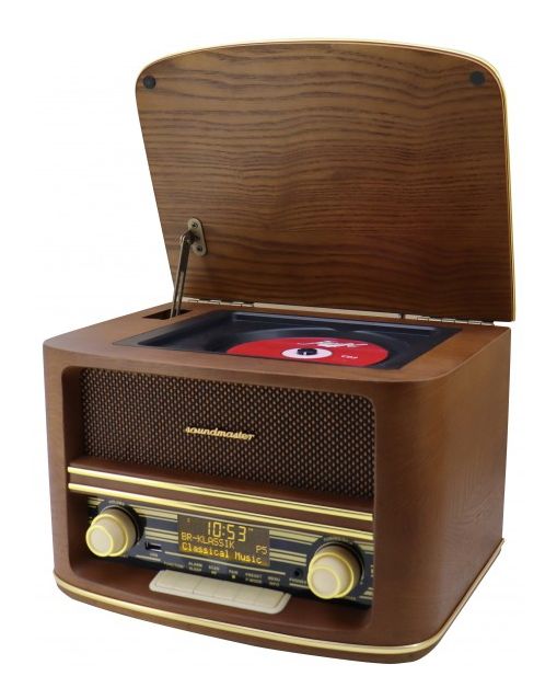 NR961 Bluetooth DAB+, FM Radio Tragbar  (Holz) 