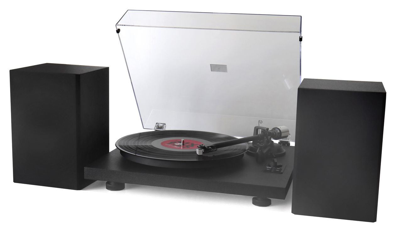 PL711SW Audio-Plattenspieler mit Riemenantrieb  (Schwarz) 