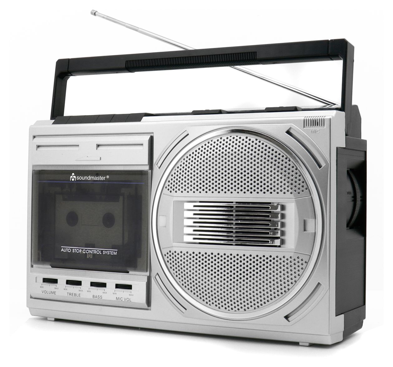 RR20SI FM, MW, SW Radio  (Schwarz, Silber) 