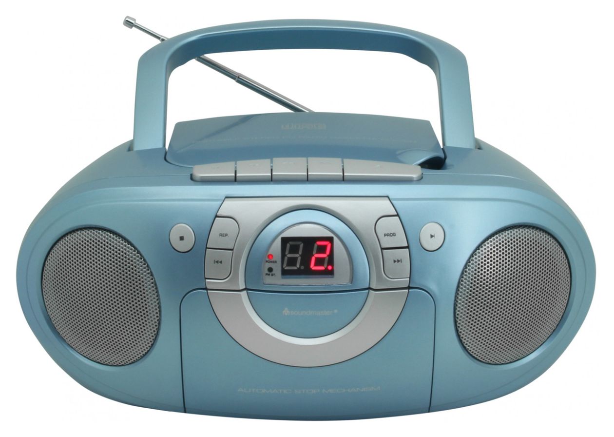 SCD5100BL CD Payer FM Radio  (Blau) 