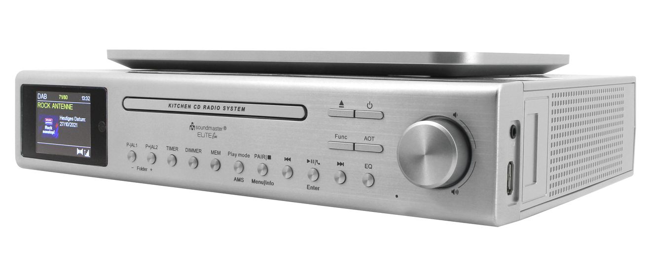 UR2180SI CD Player DAB+, FM Radio  (Silber) 