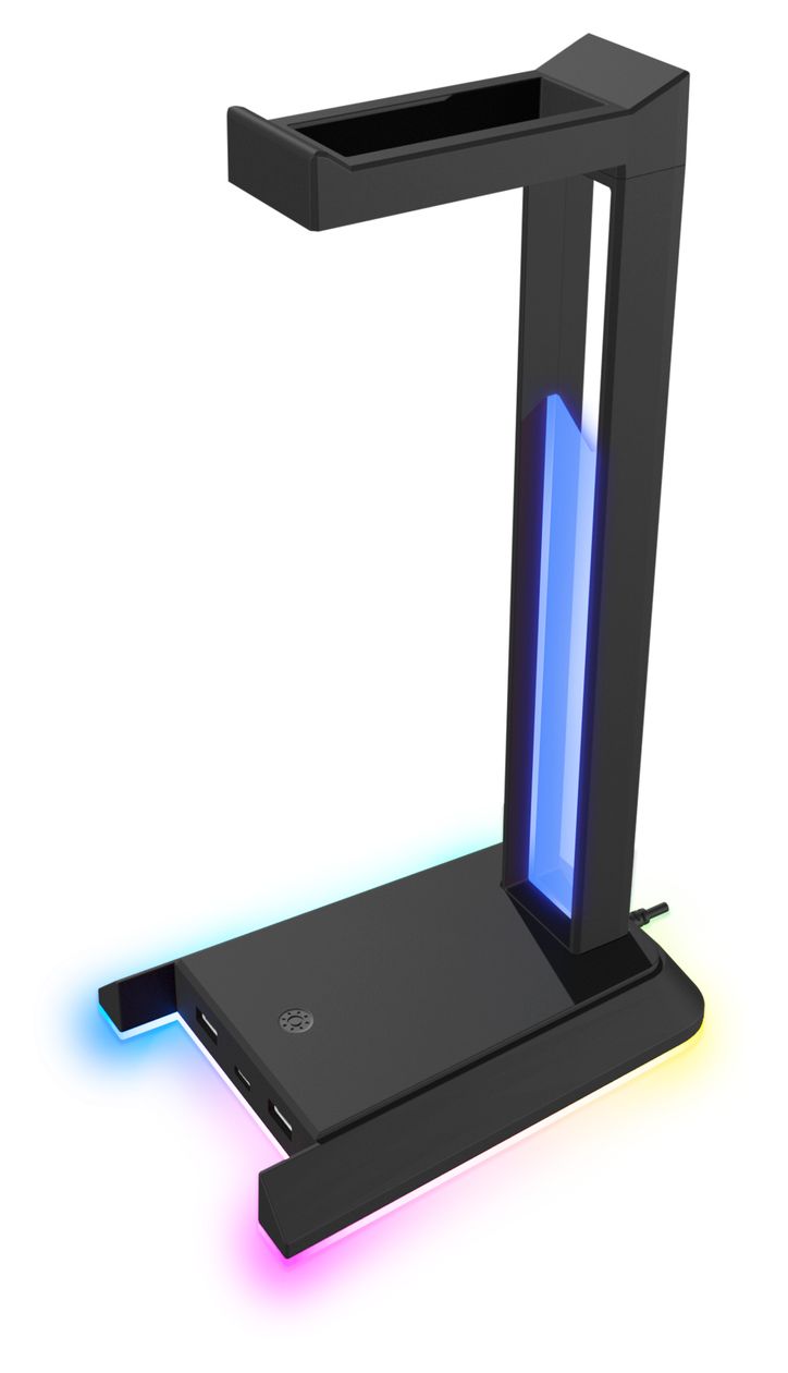 EXCELLO NX RGB Headset-Ständer  (Schwarz) 
