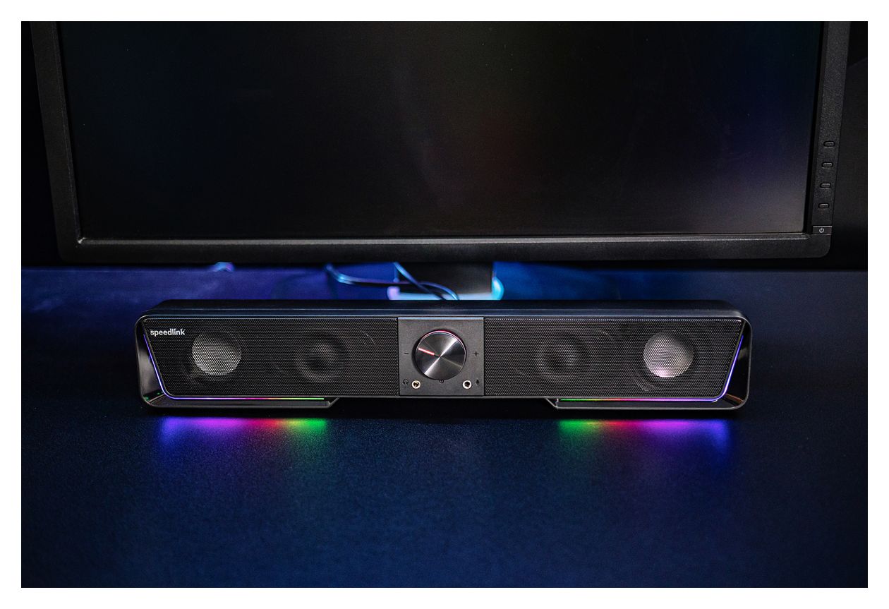 Gravity RGB Soundbar 6 W  (Schwarz) 