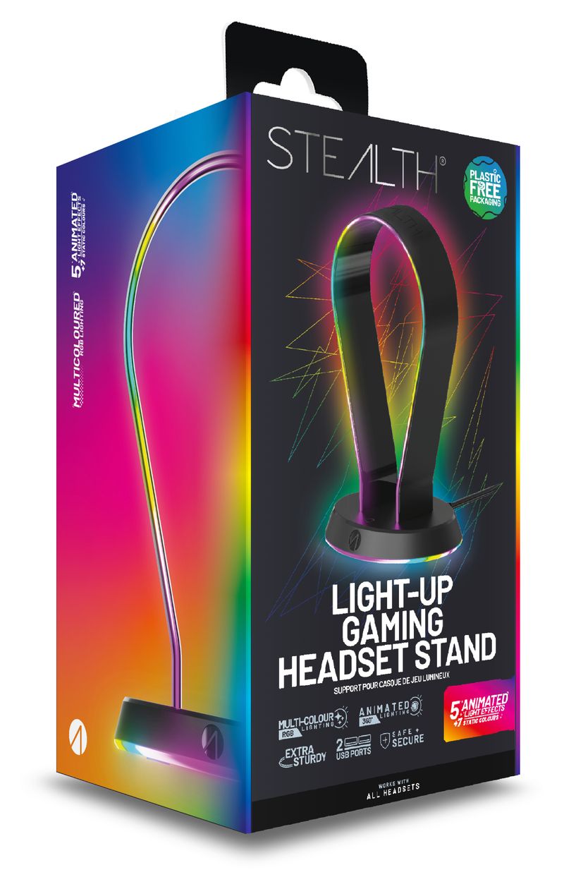 Light-Up Headset-Ständer  (Schwarz) 