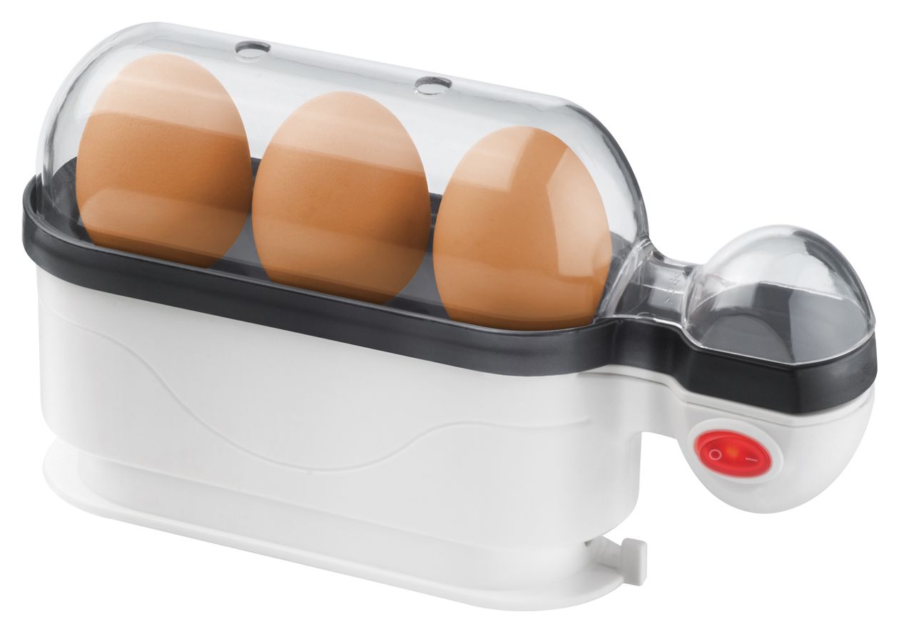 EK4 Eierkocher für 3 Eier  (Schwarz, Weiß) 