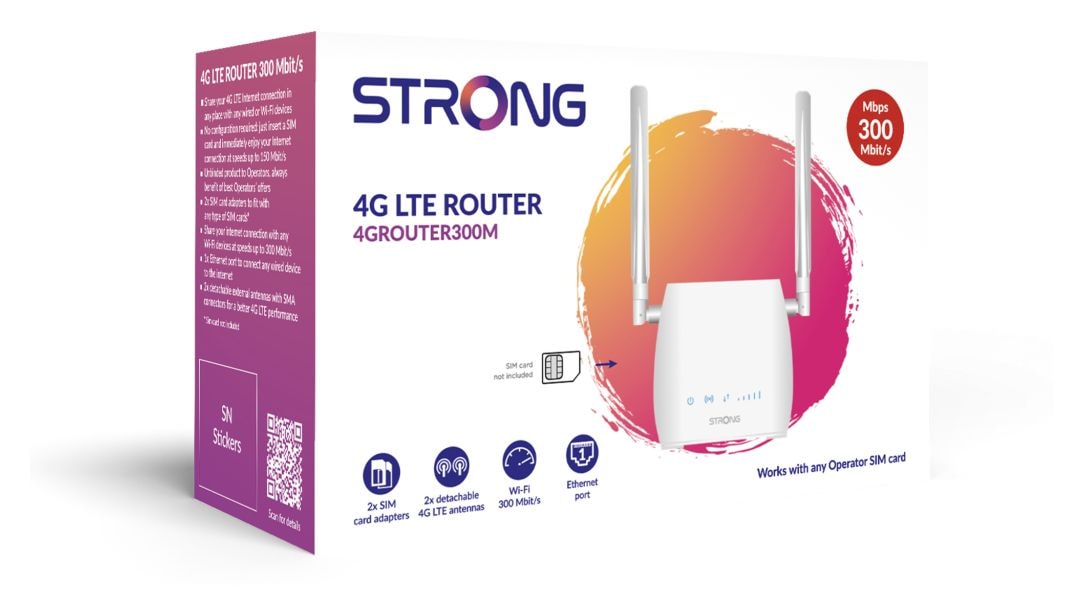 300M 4G LTE WiFi 4 Router Einzelband (2,4GHz) 