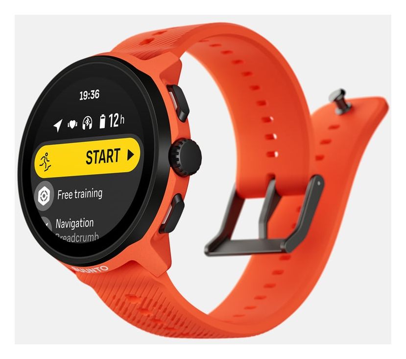 Run Digital 46 mm Smartwatch Rund 480 h  (Schwarz, Orange) 