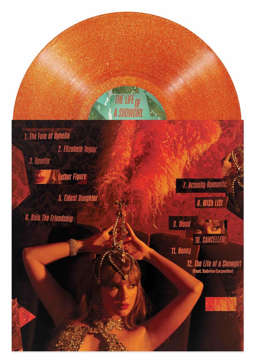 Taylor Swift - The Life of a Showgirl: Sweat and Vanilla Perfume Portofino (Orange Glitter LP) 