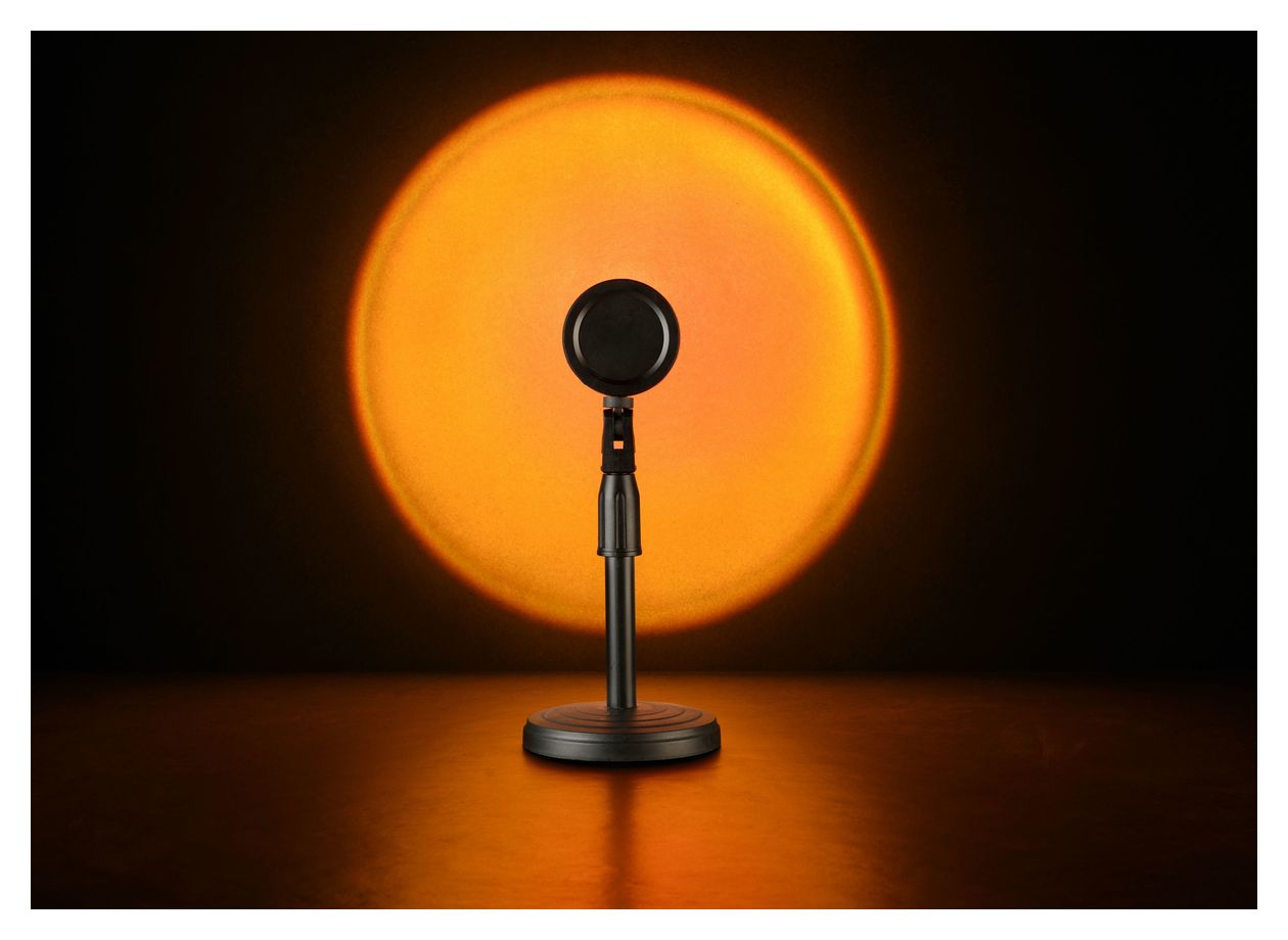 Sunset Lamp Sonnenuntergangs-Projektionsleuchte LED Blau, Grün, Rot, Gelb USB 