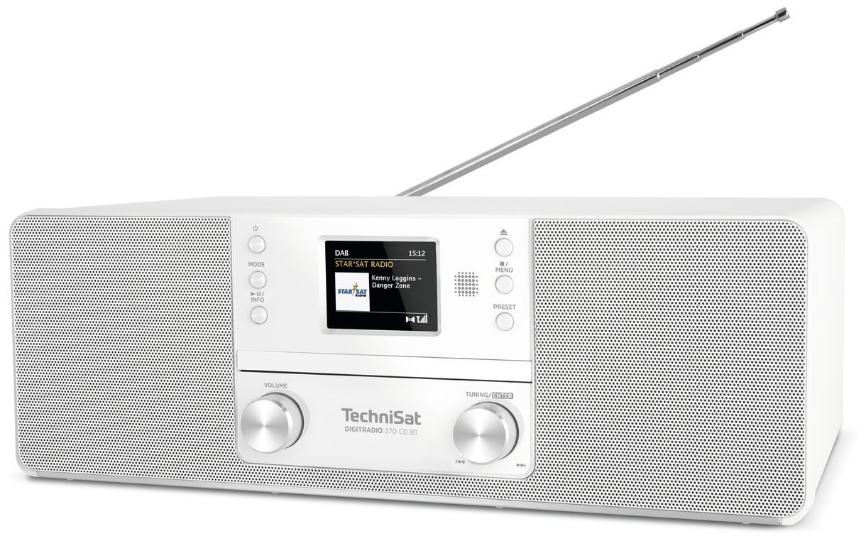 DigitRadio 370CD Bluetooth DAB+, FM Radio (Weiß) 