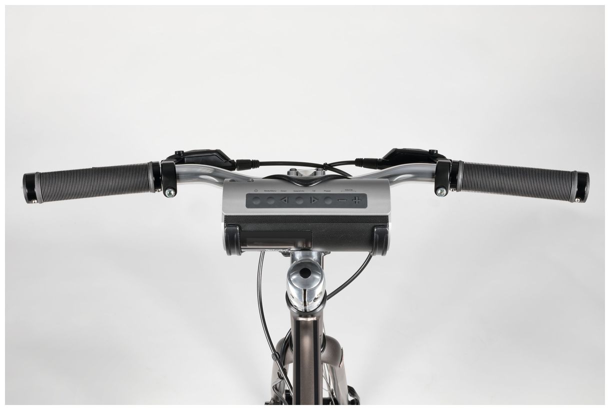 DigitRadio Bike 1 Bluetooth DAB+, FM Radio UV-beständig, Wasserfest IP65 (Schwarz, Silber) 